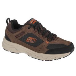 Buty trekkingowe męskie, Skechers Oak Canyon. Brązowe trekkingi męskie Skechers, z materiału, przed kostkę, bez zapięcia. Za 299.99 zł.
