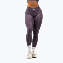 Legginsy treningowe damskie NEBBIA Flow Seamless Maximum Push-Up. Szare legginsy damskie Nebbia, bez wzorów, z elastanu. Za 249.99 zł.