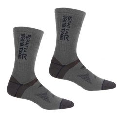 Wool Hiker unisex skarpety wełniane 2-pak. Brązowe skarpetki damskie Regatta, bez wzorów, z wełny. W wyprzedaży za 79.99 zł.