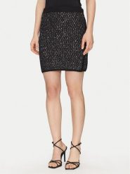 Liu Jo Spódnica mini WF4023 MA06P Czarny Regular Fit. Czarne spódnice damskie Liu Jo, l, bez wzorów, z syntetyku, mini. Za 579.99 zł.