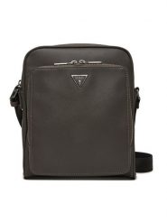 Guess Saszetka Milano HMMISA P4260 Szary. Szare saszetki i nerki męskie Guess, z aplikacjami, ze skóry. Za 429.99 zł.