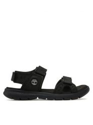 Timberland Sandały Governor's Island 3 Strap TB0A1QYZ001 Czarny. Czarne sandały męskie Timberland, bez wzorów, z nubiku, bez zapięcia. Za 269.99 zł.