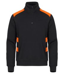 Clique Bluza Half Zip Ambition w Kontrastu – Visib Orange. Brązowe bluzy damskie CLIQUE, l, bez wzorów, z bawełny, bez ramiączek, bez kaptura. Za 206.28 zł.