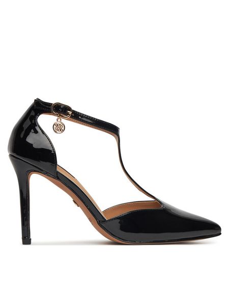 Nine West Szpilki WS21582-01 Czarny. Czarne szpilki damskie Nine West, bez wzorów, z materiału, bez obcasa, na szpilce, bez zapięcia. Za 136.99 zł.