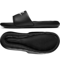 Klapki Nike Victori One CN9675 002 czarne. Czarne klapki męskie bez wzorów, z materiału, bez zapięcia. Za 231.96 zł.