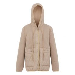 Kurtka damska zimowa ocieplana Mikayla. Brązowe kurtki sportowe damskie Regatta, na zimę, bez wzorów, z polaru, bez ramiączek, bez kaptura, trekkingowe. W wyprzedaży za 294.40 zł.