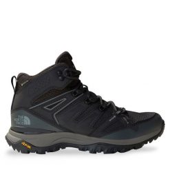 Trekkingi The North Face. Czarne buty zimowe męskie The North Face, bez wzorów, z gore-texu, bez obcasa, bez zapięcia. Za 489.99 zł.