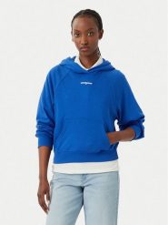 Tommy Jeans Bluza Script DW0DW22825 Niebieski Regular Fit. Niebieskie bluzy damskie Tommy Jeans, l, bez wzorów, z bawełny, bez ramiączek, bez kaptura. Za 409.99 zł.