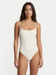 Guess Strój kąpielowy E6GJ02 KF412 Biały. Białe stroje kąpielowe damskie Guess, m, z aplikacjami, z syntetyku. Za 479.99 zł.