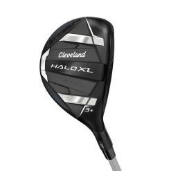 Drewniana kij N°3 dla praworęcznych Cleveland Golf Halo XL Hy Stiff Aldila Ascen. Czarne swetry męskie CLEVELAND GOLF, l, bez wzorów, z materiału, bez kołnierzyka, bez ramiączek. Za 913.50 zł.