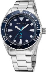 Zegarek Nautica Zegarek męski Nautica NAPFWF118 srebrny. Szare zegarki męskie Nautica, bez wzorów, srebrne. Za 387.99 zł.