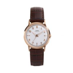 Zegarek Timex. Brązowe zegarki męskie Timex, bez wzorów. Za 649.99 zł.