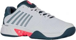 Tennis shoes for men K-SWISS SPEEDEX CLAY white/infinity EU43. Białe buty sportowe męskie K-SWISS, bez wzorów, bez zapięcia. Za 611.00 zł.
