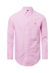 Polo Ralph Lauren koszula casual Mężczyźni Comfort Fit Bawełna wyrazisty róż, S. Czerwone koszule męskie Polo Ralph Lauren, m, bez wzorów, z bawełny, casualowe, bez kołnierzyka, bez ramiączek. Za 549.95 zł.