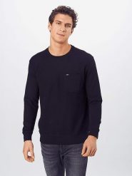 LEE MĘSKA BLUZA NEW POCKET SWS BLACK L82MWO01 112122111. Czarne bluzy męskie Lee, l, bez wzorów, bez ramiączek, bez kaptura. Za 239.99 zł.