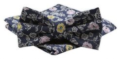 Mucha Męska Alties z Poszetką - Kolorowe Kwiaty. Krawaty i muchy Alties, bez wzorów, eleganckie. Za 54.00 zł.