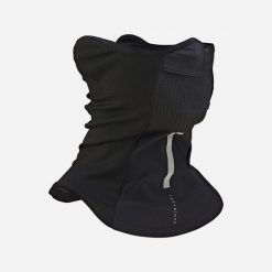 Komin na szyję na rower 900 wiatroszczelny. Czarne szaliki męskie VAN RYSEL, bez wzorów, z materiału. Za 69.99 zł.