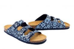 DR. BRINKMANN 700877-05 blau, klapki damskie. Niebieskie klapki damskie Dr. Brinkmann, na lato, bez wzorów, bez obcasa, bez zapięcia. Za 148.67 zł.