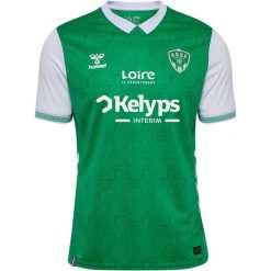 Koszulka domowa ASSE 2025/26. Zielone bluzki damskie Hummel, s, bez wzorów, sportowe, bez kołnierzyka, bez ramiączek. Za 376.00 zł.
