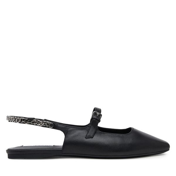 Sandały KARL LAGERFELD. Czarne sandały damskie KARL LAGERFELD, bez wzorów, bez obcasa, na płaskiej podeszwie, bez zapięcia. Za 579.99 zł.