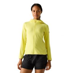 Damska Bluza Polarowa Huntdale Fleece Jacket. Niebieskie bluzy damskie Regatta, na zimę, xl, bez wzorów, z elastanu, bez ramiączek, z kapturem. Za 145.99 zł.