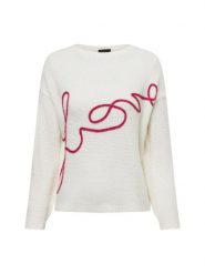 S.Oliver BLACK LABEL Sweter z dzianiny z zawartością alpaki Kobiety biały, XL. Białe swetry nierozpinane damskie s.Oliver BLACK LABEL, s, bez wzorów, z dzianiny, bez kołnierzyka, bez ramiączek. Za 449.95 zł.