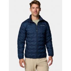 Kurtka Puchowa Męska Columbia Delta Ridge II. Niebieskie kurtki sportowe męskie Columbia, na jesień, m, bez wzorów, z puchu, bez kaptura, trekkingowe, omni-heat (columbia). Za 749.00 zł.