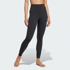 Legginsy All Me Sculpt 7/8. Czarne legginsy damskie Adidas, bez wzorów, z materiału. Za 279.00 zł.