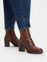 G-STAR Botki CEO-WI34-CLEVELAND-04 Brązowy. Brązowe botki damskie G-Star, bez wzorów, ze skóry, retro, bez obcasa, na słupku, bez zapięcia. Za 429.99 zł.
