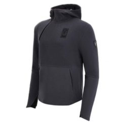 Bluza z kapturem 1/4 zip Virtus Bologne Nyon. Szare bluzy sportowe męskie Macron, bez wzorów, z kapturem, do koszykówki. Za 375.50 zł.