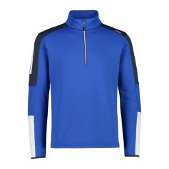 Bluza męska techniczna CMP. Niebieskie bluzy męskie CMP, m, bez wzorów, sportowe, bez ramiączek, bez kaptura. W wyprzedaży za 139.99 zł.