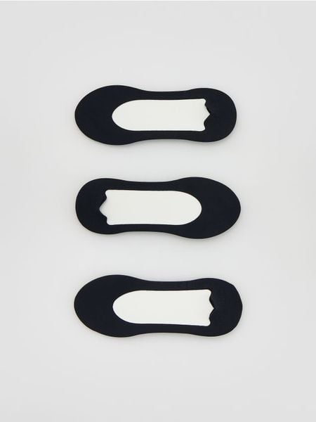 Stopki 3 pack - czarny. Czarne skarpetki damskie Reserved, bez wzorów. Za 49.99 zł.