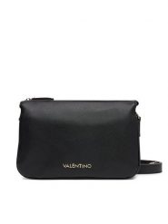 Valentino Torebka Zero Re VBS7B308 Czarny. Czarne listonoszki damskie Valentino, bez wzorów, ze skóry, bez dodatków. Za 399.99 zł.