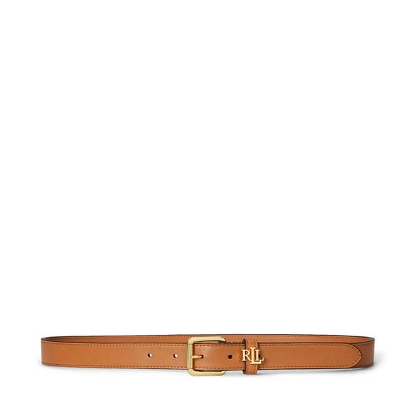 Pasek LAUREN RALPH LAUREN. Brązowe paski damskie Lauren Ralph Lauren, bez wzorów. Za 273.99 zł.