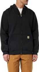 Carhartt Bluza Midweight Czarna r. M. Czarne bluzy męskie Carhartt, m, bez wzorów, bez ramiączek, bez kaptura. Za 265.11 zł.