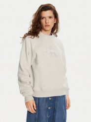 Calvin Klein Jeans Bluza Chenille J20J224652 Szary Regular Fit. Szare bluzy damskie Calvin Klein Jeans, xl, bez wzorów, z bawełny, bez ramiączek, bez kaptura. Za 359.99 zł.