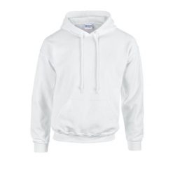 Bluza Z Kapturem Dla Dorosłych Unisex Heavy Blend. Białe bluzy męskie GILDAN, m, bez wzorów, bez ramiączek, z kapturem. Za 74.99 zł.
