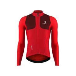 Kurtka Etxeondo Teknika Gore-Tex WindStopper. Czerwone kurtki męskie ETXEONDO, bez wzorów, z gore-texu, sportowe, bez kaptura. Za 889.50 zł.
