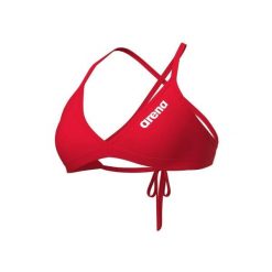 Damski top do kostiumu kąpielowego Arena Team Solid. Czarne stroje kąpielowe damskie ARENA, s, bez wzorów, z materiału. Za 152.00 zł.