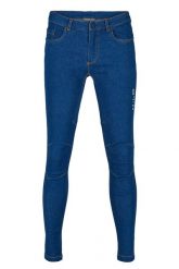 Spodnie wspinaczkowe jeansy damskie Milo Thong Lady. Niebieskie jeansy damskie Milo, bez wzorów, z bawełny, klasyczne. Za 329.00 zł.