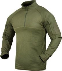 Condor Condor - Bluza Combat Shirt - Zielony OD. Zielone bluzy męskie CONDOR, m, bez wzorów, bez ramiączek, bez kaptura. Za 227.14 zł.