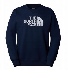 Bluza bez kaptura The North Face Drew Peak Crew - summit navy rozmiar: M. Niebieskie bluzy męskie The North Face, m, bez wzorów, bez ramiączek, bez kaptura. Za 317.19 zł.