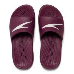 Klapki basenowe damskie Speedo Slides One Piece Af. Czerwone klapki damskie Speedo, bez wzorów, sportowe, bez obcasa, bez zapięcia. Za 156.51 zł.