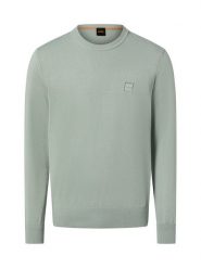 BOSS Orange sweter z dzianiny z zawartością kaszmiru - Kanovano Mężczyźni Bawełna zielony, XXL. Pomarańczowe swetry męskie BOSS Orange, m, bez wzorów, z bawełny, eleganckie, bez kołnierzyka, bez ramiączek. Za 599.95 zł.