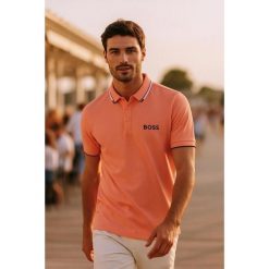Koszulka polo BOSS Paddy Pro czerwony (50469102-649). Czerwone koszulki sportowe męskie Boss, m, bez wzorów, bez ramiączek. Za 349.00 zł.