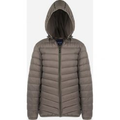 Ciemnozielona Kurtka Pikowana z Kapturem Minae. Zielone kurtki męskie Born2be, m, bez wzorów, z jeansu, z kapturem. Za 159.99 zł.