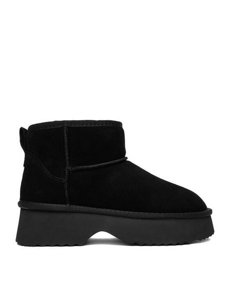 Badura Śniegowce EO-ANIKA-TS6302-01 Czarny. Czarne śniegowce damskie Badura, ze skóry, bez zapięcia. Za 179.99 zł.