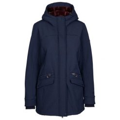 Kurtka Soft Shell Damska Anza TP75. Niebieskie kurtki sportowe damskie Trespass, l, bez wzorów, bez ramiączek, bez kaptura, trekkingowe. Za 297.99 zł.