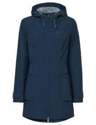 Parka dla kobiet VAUDE Escape. Niebieskie parki damskie Vaude, bez wzorów, z materiału, bez kaptura. Za 719.50 zł.