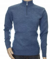 Ciepły sweter męski z wełny wełniany niegryzący półgolf ze stójką XXL 2XL. Swetry męskie Ombre, m, bez wzorów, z wełny, bez kołnierzyka, bez ramiączek. Za 196.65 zł.